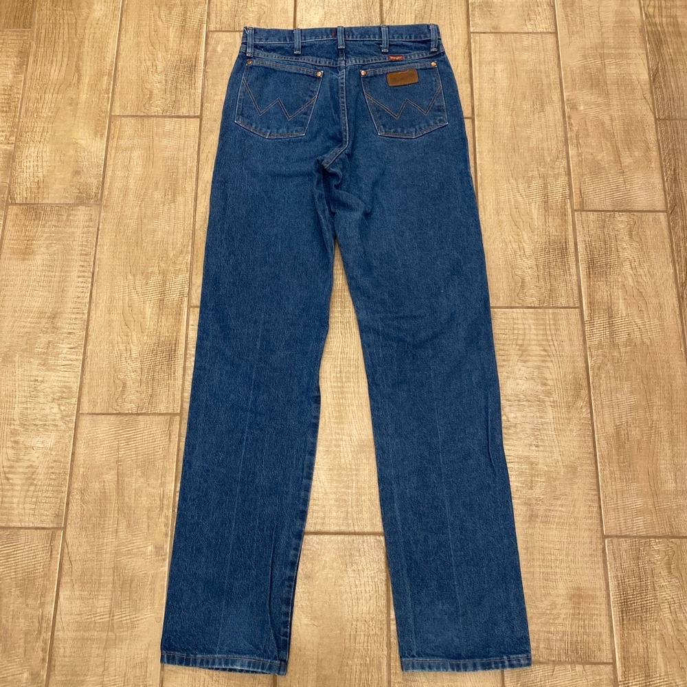 Wrangler Jeans 32x38 Mens Blue Denim Relaxed Fit Cowboy Western Rodeo 31MWZPW